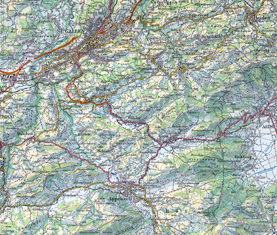  Swiss national map 1:50'000, 2000, reproduced with the permission of swisstopo (BA057224)