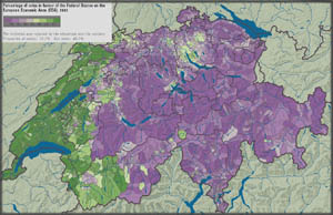 2D visualisation, Atlas of Switzerland 1
